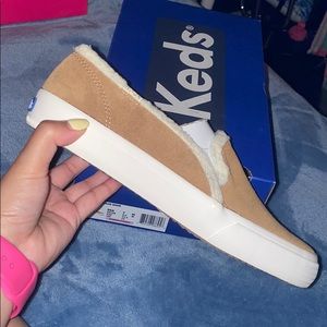 Keds suede slip-on sneakers